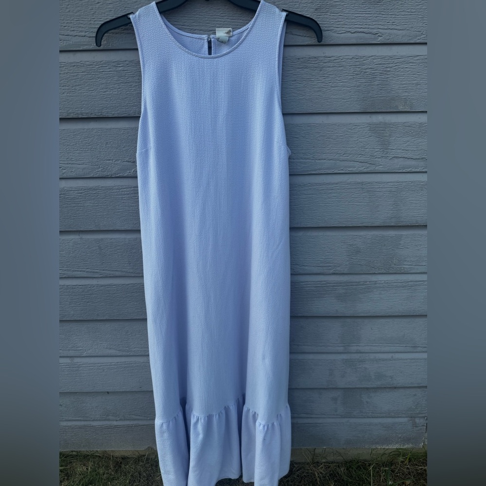 a.New Day Tiered Stretch Lavender Dress Sz L